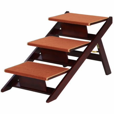 2-in-1 Portable Folding Safety Pet Stairs / Ramp for Dogs and Cats 842525141710