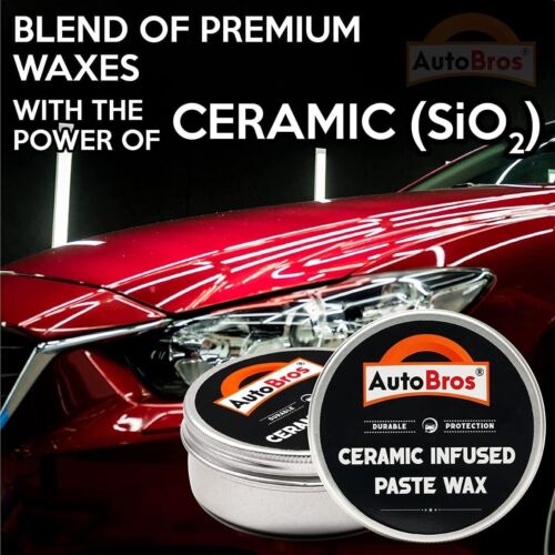 CERAMIC CAR COATING Paste Wax Infused With Ceramic High Gloss, Water Beading Wax