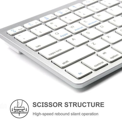 Slim Bluetooth Wireless 3.0 Keyboard for PC Windows Laptop Apple Mac iPad Tablet