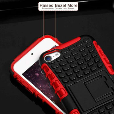 For iPod Touch 5 | 6 | 7 Case Dual Layer Hybrid Kickstand Cover 5th 6th 7th Gen