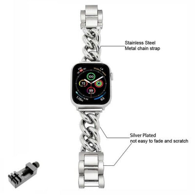 Stainless Steel Band Link Loop Strap For Apple Watch Series 6 SE 5 4 3 2 1