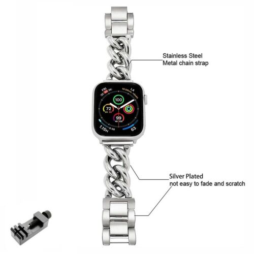 Stainless Steel Band Link Loop Strap For Apple Watch Series 6 SE 5 4 3 2 1