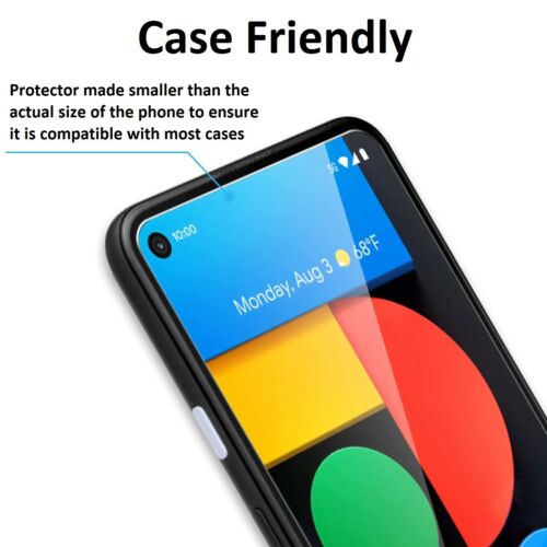 Premium Tempered Glass Screen Protector for Google Pixel 4a 5G (6.2")