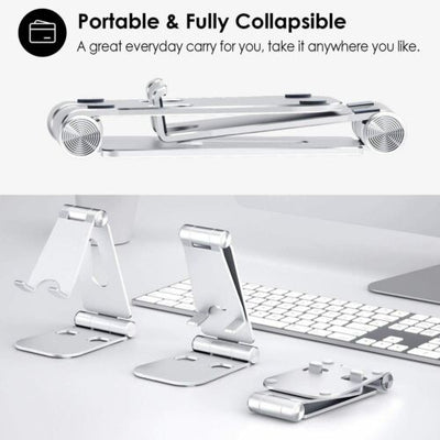 Adjustable Folding Cell Phone Stand Holder Mount Desk Dock For iPhone Samsung