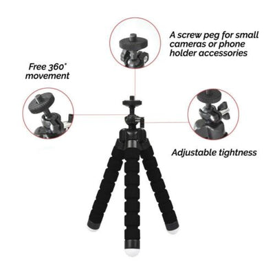Octopus Adjustable Tripod Stand Flexible Phone Holder Bracket for Phone Camera
