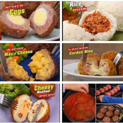 Meat Fish Balls Homemade Stuffed Meatballs Maker Press Mold Kitchen Cooking Tool