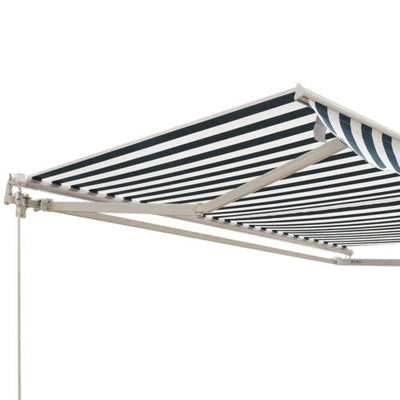 8&apos;x7&apos; Manual Retractable Patio Awning Shelter UV Protection