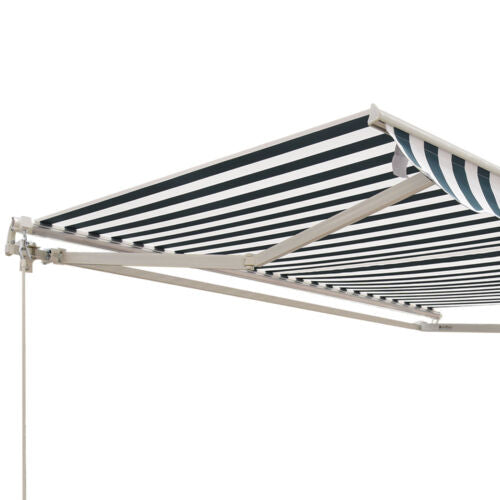 8&apos;x7&apos; Manual Retractable Patio Awning Shelter UV Protection