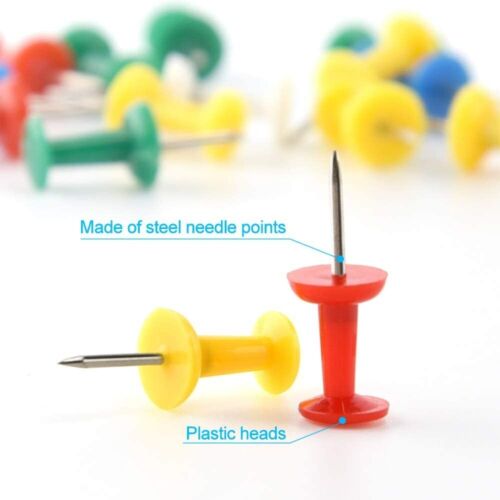 100x 4 in 1 clip box T Push Binder Clips set for School Office Supplies kit set