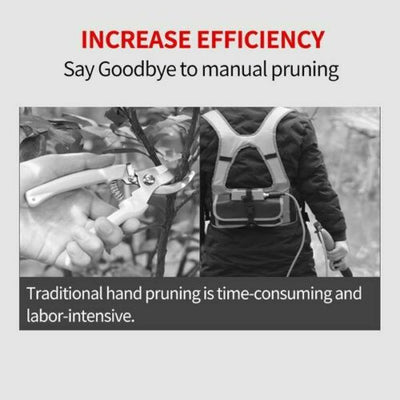 88V Cordless Electric Pruning Shears Secateur Branch Cutter Scissor + 2 Batterie
