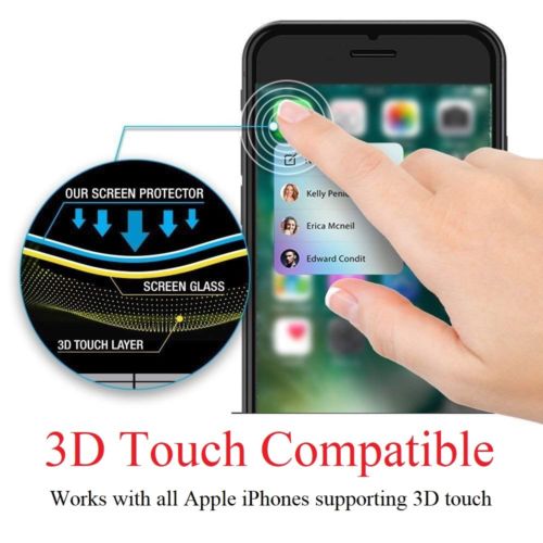 Premium Tempered Glass Screen Protector Cover For iPhone 7 Plus / iPhone 8 Plus