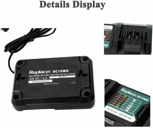 DC10WD BL1015 Battery Charger Replace for MAKITA 10.8V 12V BL1016 BL1021B BL1041