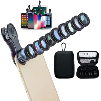 10 in1 Cell Phone Camera Lens Best Zoom Lens Kit For Universal Smartphone Mobile