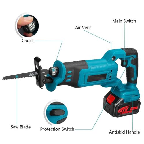 Cordless Saber Saw Replace Reciprocating Saw 18V Battery Charger For  Makita