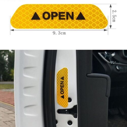title" content="4PCS Car Door Stickers Universal Tape Safety Warning Mark Auto Driving Safety"