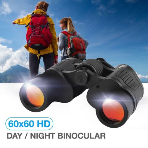 60X60 Zoom Binoculars Day/Night Vision Travel Outdoor HD Hunting Telescope CA