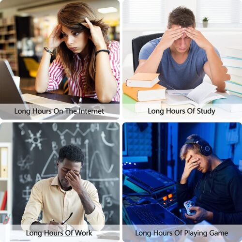 Wireless Eye Care Massager Vibration Heat Compression USB Rechargeable 1200MAH