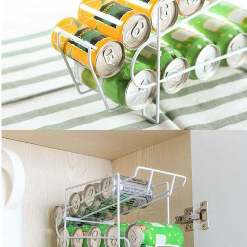 Double-layer Cans Storage Holders Racks Beverage Soda Coke Beer Can Dispenser
