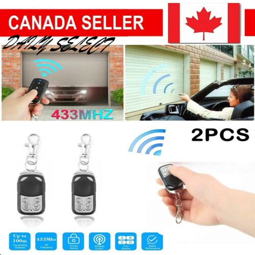 Universal Replacement Garage Door Car Gate Cloning Remote Control Key Fob 433