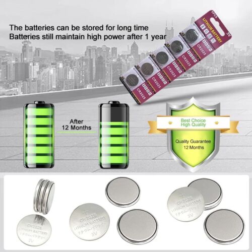 5Pcs/pack 3V CR2025 Coin Batteries Button Lithium Battery For Remote Watch CA