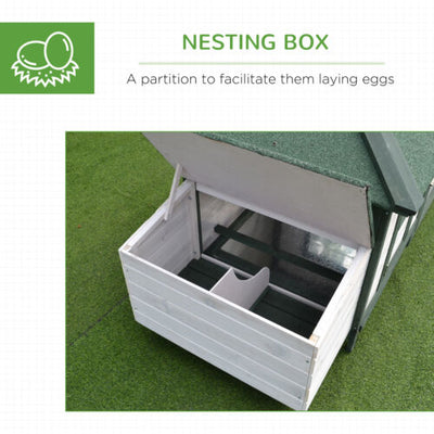 Cute Chicken Coop with Cottage Design, Poultry Cage /w Safe Environmental Paint