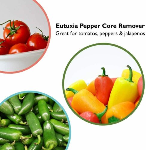 Pepper Corer Separator Twist Seed Bell for Jalapeno Pepper Chill Tomato Cucumber