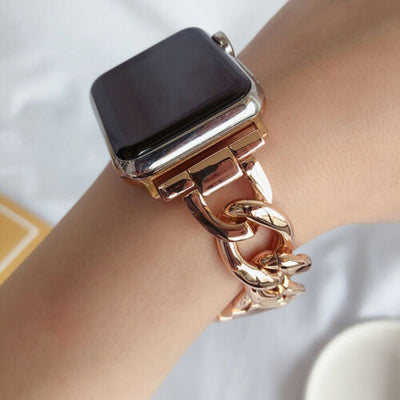 Stainless Steel Band Link Loop Strap For Apple Watch Series 6 SE 5 4 3 2 1