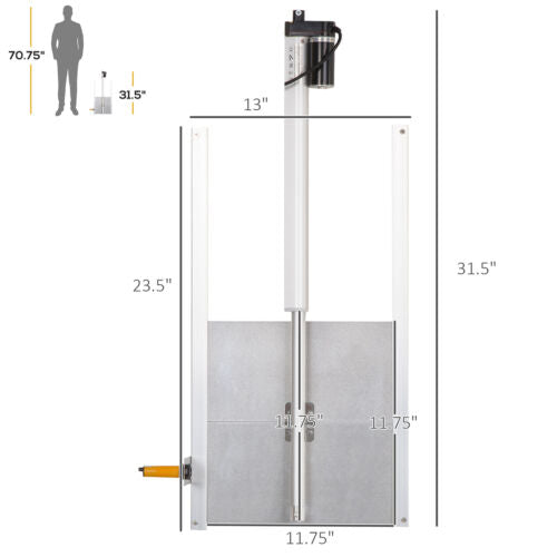 Battery Automatic Chicken Coop Door, Remote Operation, Poultry Coop Door 196393256435