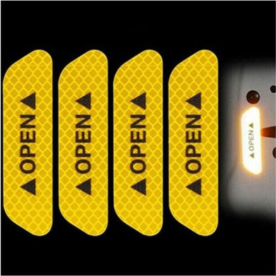 title" content="4PCS Car Door Stickers Universal Tape Safety Warning Mark Auto Driving Safety"