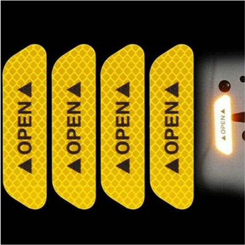 title" content="4PCS Car Door Stickers Universal Tape Safety Warning Mark Auto Driving Safety"