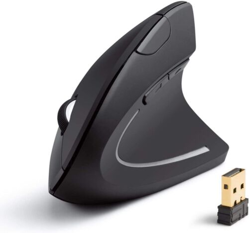 Wireless Ergonomic 2.4GHz Vertical Optical Mouse Design Mice for Lapto ...