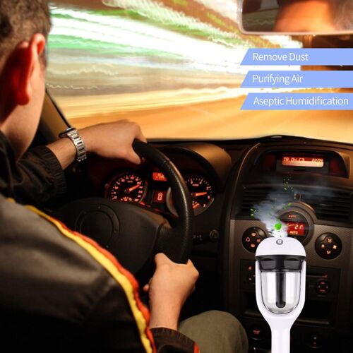 Mini Car Air Humidifier Diffuser Essential Oil Ultrasonic Aroma Mist Purifier CA