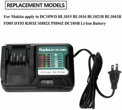 DC10WD BL1015 Battery Charger Replace for MAKITA 10.8V 12V BL1016 BL1021B BL1041