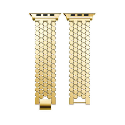 For Apple Watch 38 40 42 44 mm - Stainless Steel Hexagon Link Band Strap iWatch