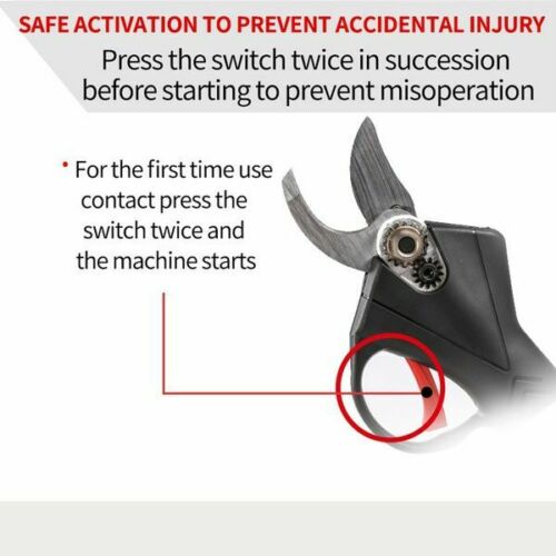 88V Cordless Electric Pruning Shears Secateur Branch Cutter Scissor + 2 Batterie