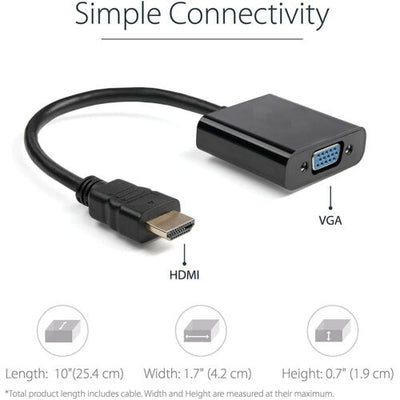 HDMI to VGA Adapter Video Cable Cord Converter 1080P For TV Monitor Computer PC