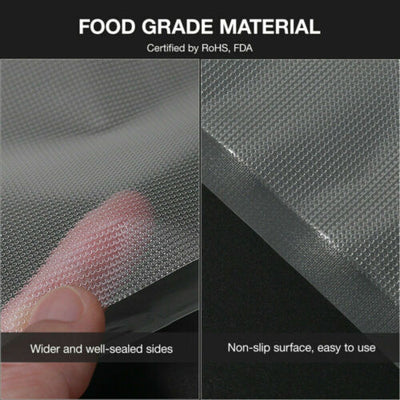 10Roll Vacuum Food Sealer Roll Bags 5m x 28cm Saver Seal Storage Heat Commercial
