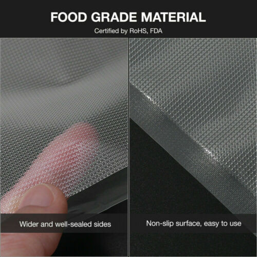 10Roll Vacuum Food Sealer Roll Bags 5m x 28cm Saver Seal Storage Heat Commercial