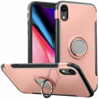 For iPhone 11 Pro XR X XS Max 5S SE 8 Plus 7 6S 6 Case Stand Magnetic Ring Cover
