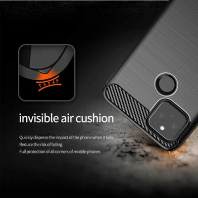 For Google Pixel 5 - Case Carbon Fiber Protective Shockproof Soft TPU Cover