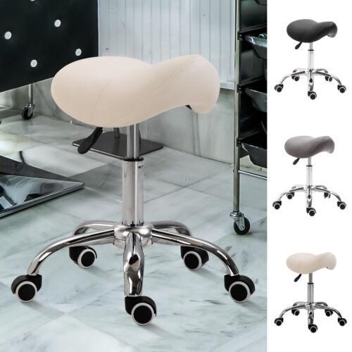 Hydraulic Salon Stool Saddle Chair Adjustable Seat Swivel