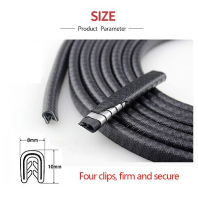 title" content="Channel Rubber Edge Trim -10Ft U Shape Automotive Weather Stripping, 7/16&quot;X11/32"