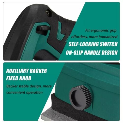 15000rpm Electric 82MM Planer Hand Woodworking Wood Cutting Tool Machine US