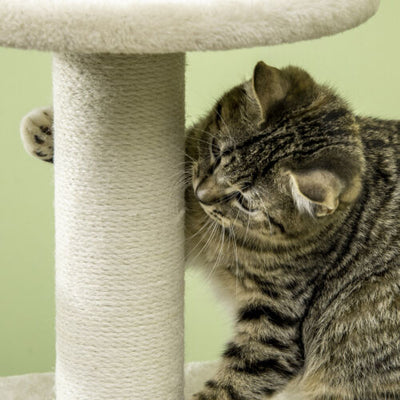 Cat Tree Activity Center w/ Jute Scratching Post, Condo, Hanging Ball Toy
