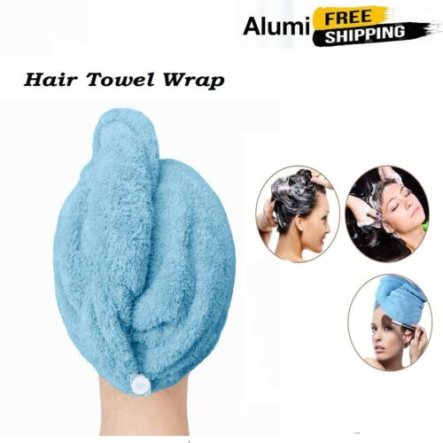 Microfiber Hair Towel Wrap Quick Dry Hair Magic Drying Turban Wrap Hat Cap Bath