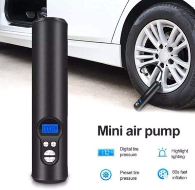 Rechargeable Wireless Mini Tire Inflator Digital Portable Air Compressor 12V