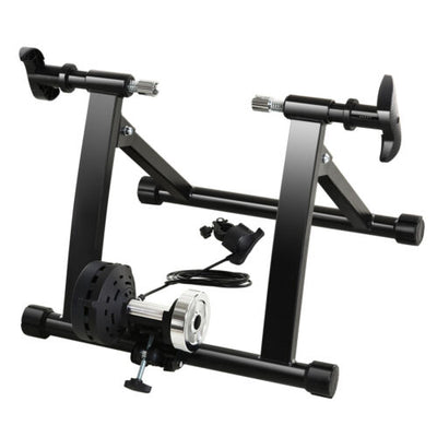 Indoor Magnetic Bike Bicycle Trainer Stand 5 Level Resistance Black