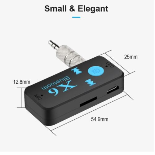 Bluetooth Audio Adapter Car Receiver AUX Cable Car 3.5mm Jack Receiver Music