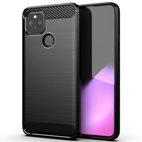 For Google Pixel 5 - Case Carbon Fiber Protective Shockproof Soft TPU Cover