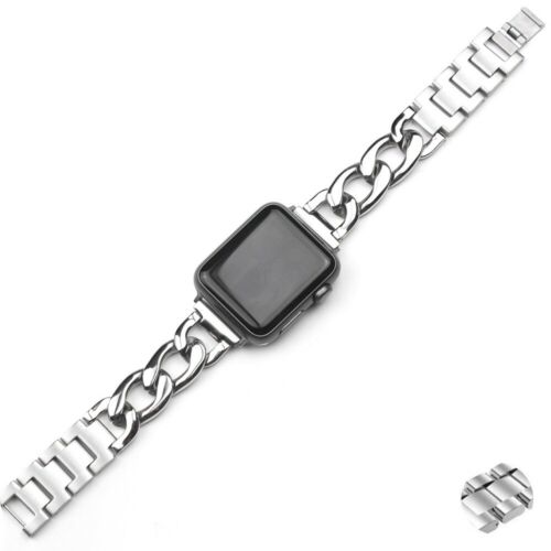 Stainless Steel Band Link Loop Strap For Apple Watch Series 6 SE 5 4 3 2 1